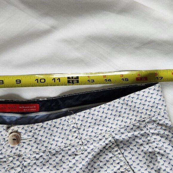ZARA MAN MENS White BERMUDA FLAT FRONT DRESS SHORTS 30 Dogs - Picture 6 of 6
